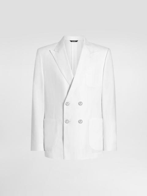 Dolce & Gabbana Portofino double-breasted linen jacket
