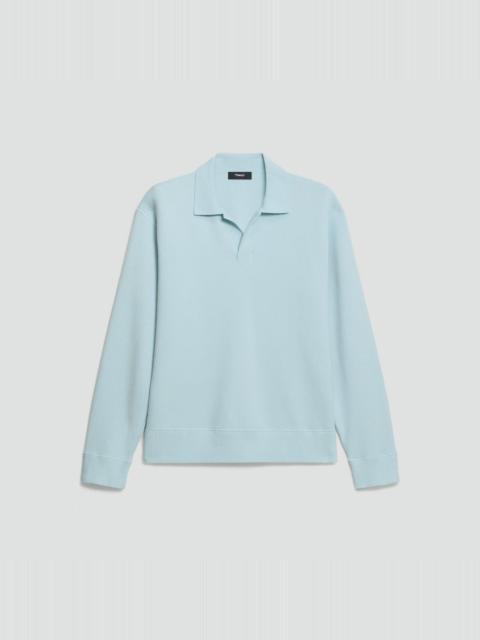 Theory Open Collar Sweater in Light Bilen