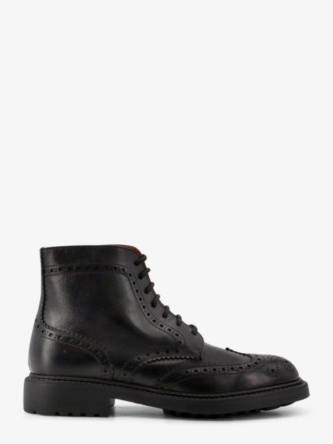 Other Designers Doucal's Triumph Leather Ankle Boots Black