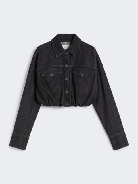 Sportmax Short denim jacket - BLACK