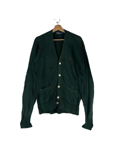 Polo Ralph Lauren 🔥VINTAGE KNIT CARDIGAN JACKET POLO RALPH LAUREN RICH GREEN
