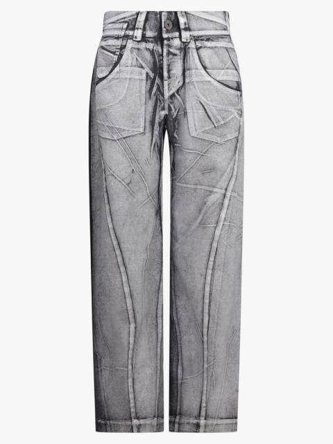 VAQUERA PAINTED STRAIGHT LEG JEANS | GREY/BLACK