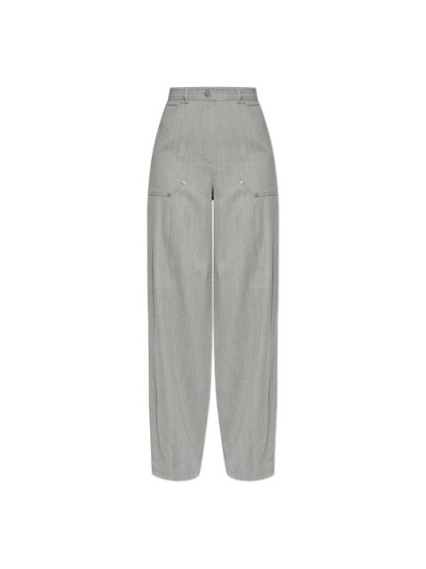 Max Mara Max Mara Grey Trousers - Straight Trousers Women