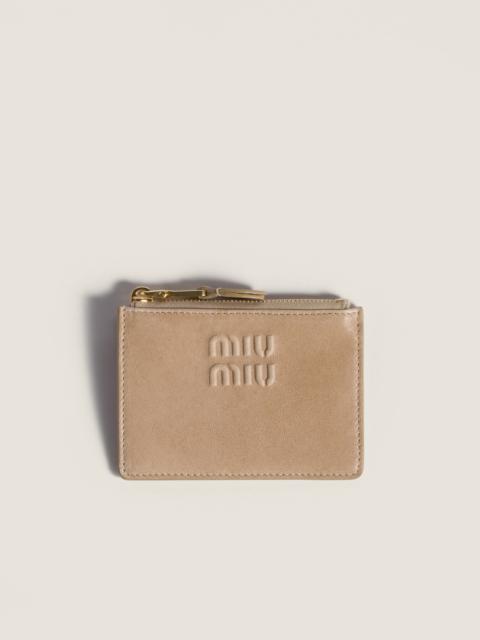 Miu Miu Nappa leather card holder