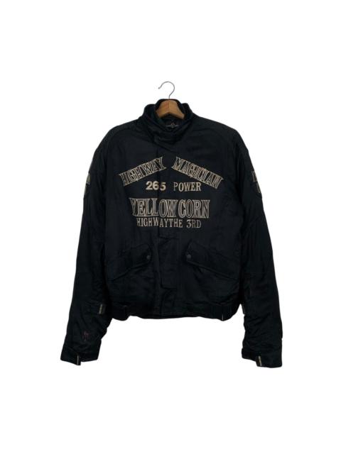 Other Designers Yellow Corn Motorcycle Riding Jacket