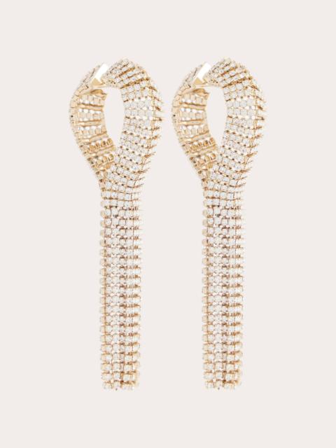 rabanne Gold-Tone Fringed Crystal Earrings
