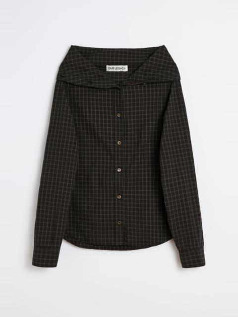Our Legacy Kaonashi Shirt Black Faux Lumberjack Check