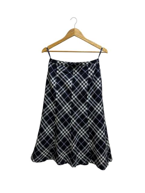 Burberry Burberry London wool midi skirt in a dark blue and white