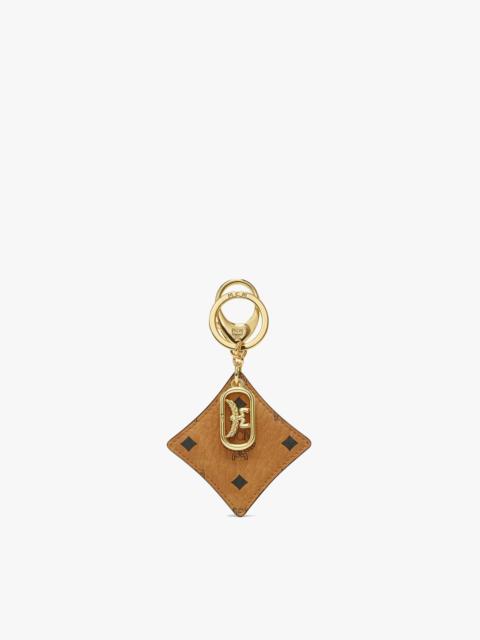 MCM Aren Bicolor Diamond Key Charm in Visetos