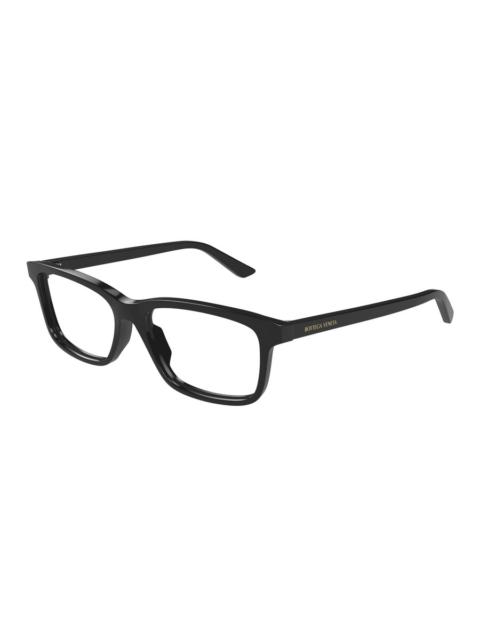 Bottega Veneta Bottega Veneta Demo Rectangular Men's Eyeglasses BV1314O 001 55