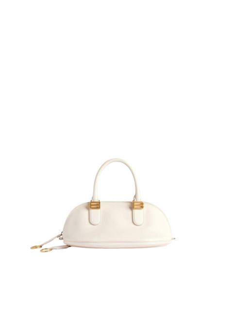 BALENCIAGA BALENCIAGA Bolero Bowling Mini $3290 Cream Top Handle Bag Ne