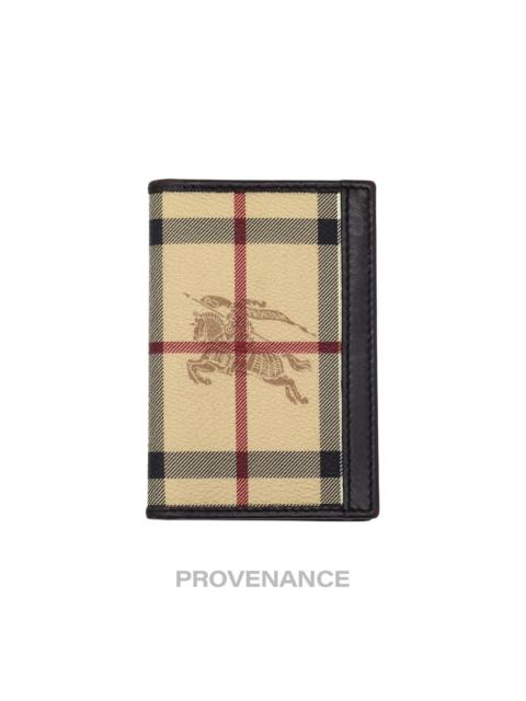 Burberry Burberry Pocket Organizer Wallet - Haymarket Check Brown