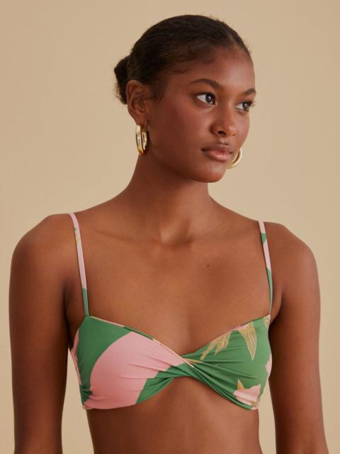FARM RIO Winter Garden Twist Bikini Top