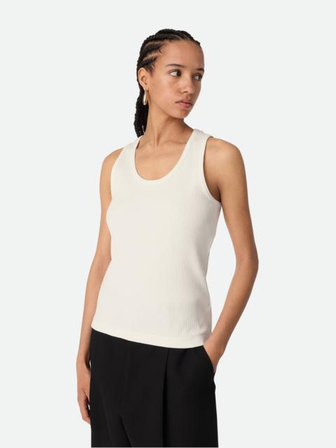 Bottega Veneta Compact Cotton Rib Jersey Tank Top