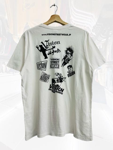 Other Designers VINTAGE Y2K VISION STREETWEAR ALL LOGO TEE