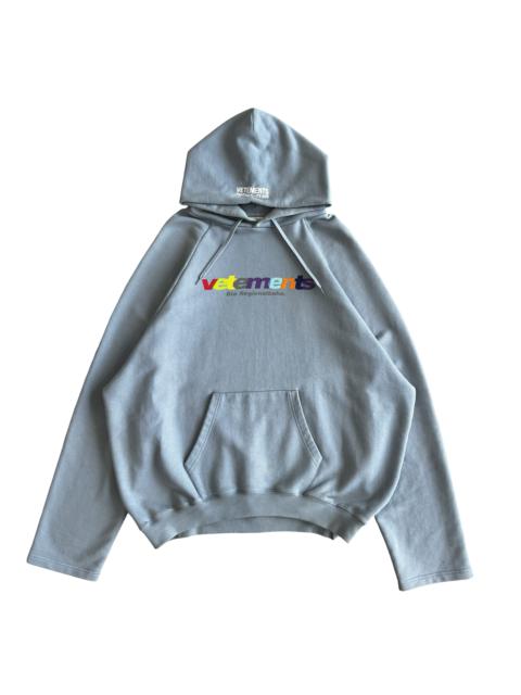 Vetements ‘Die Regionalbahn’ Hoodie AW18 SZ L