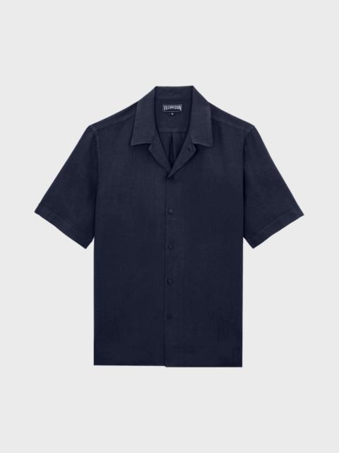 Vilebrequin MEN BOWLING LINEN SHIRT SOLID