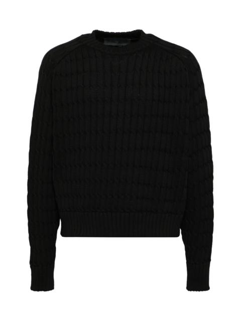 LGN LOUIS GABRIEL NOUCHI CABLE-KNIT PULLOVER SWEATER