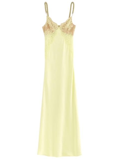 self-portrait Self-portrait X Christopher Kane Lace and Satin Maxi Dress