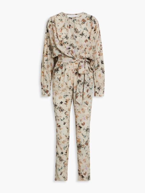 Other Designers Mattai wrap-effect floral-print Lyocell and silk-blend jumpsuit