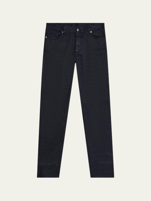 Men's City Comfort Linen and Cotton Five-Pocket Pants