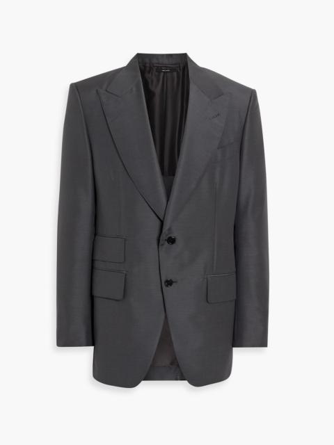 TOM FORD Mohair and silk-blend blazer