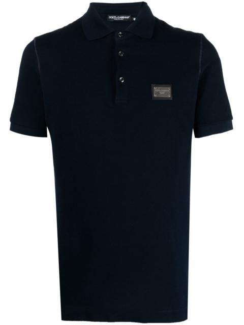 Dolce & Gabbana Dolce & Gabbana Men Logo Cotton Polo Shirt