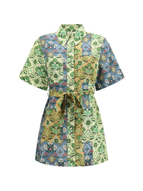 ALÉMAIS Alemais Ali Spliced Mini Dress