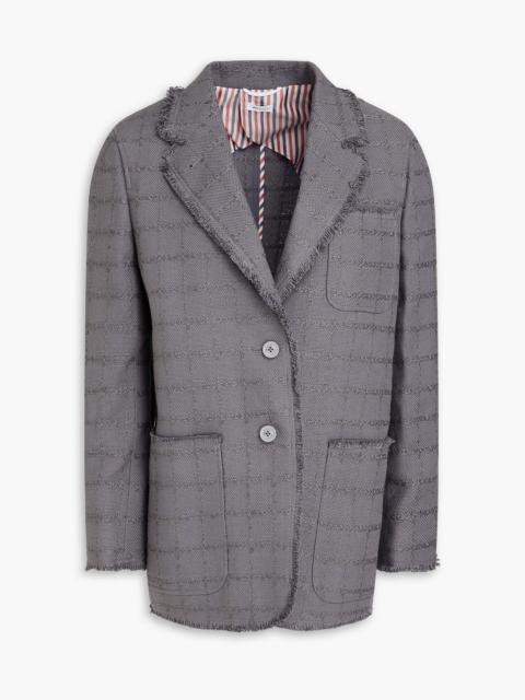 Thom Browne Checked cotton-blend tweed blazer