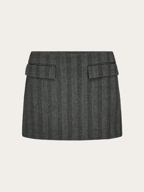 Miu Miu Embroidered lace skirt | REVERSIBLE