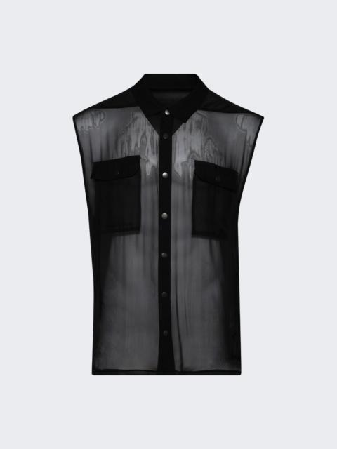 Rick Owens Jumbo Sleeveless Shirt Black