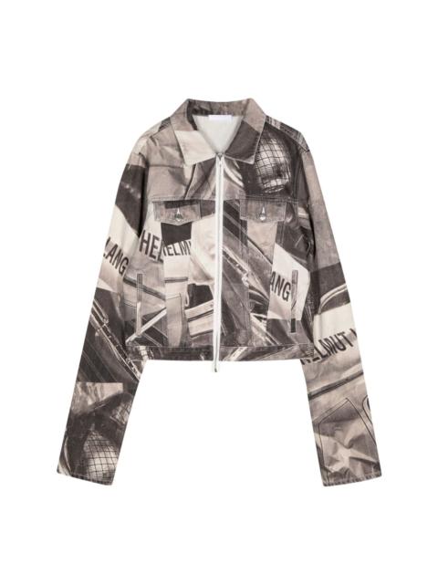 Helmut Lang car-print denim shirt jacket