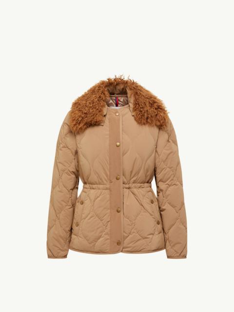 Moncler Quintin 3-in-1 Shearling-Trimmed Short Down Jacket
