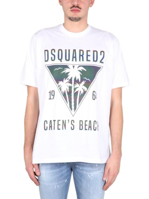 DSQUARED2 Dsquared Men T-Shirt D2 Caten's Beach