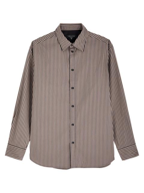 Matthew striped cotton-blend poplin shirt