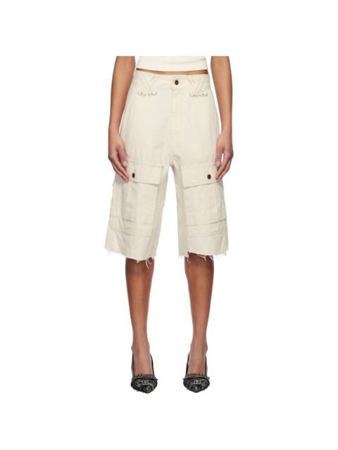 We11done Off-White Military Vintage Shorts