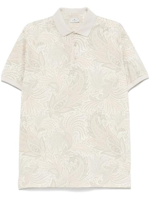 Etro Men Polo Shirt With Paisley Print