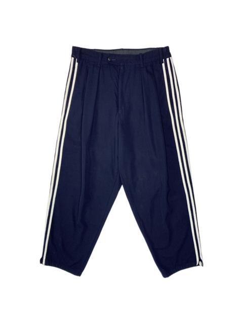 SS90 White-on-Navy Adidas 3-Stripes Wool Pants