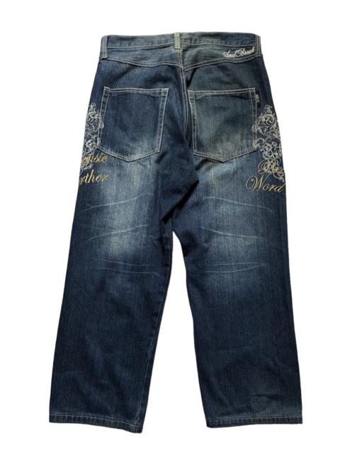 Other Designers Streetwear - Soul Break hiphop skate baggy embroided denim pants