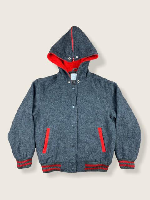 Japanese Brand Passy Wool Hoodie Varsity Jacket