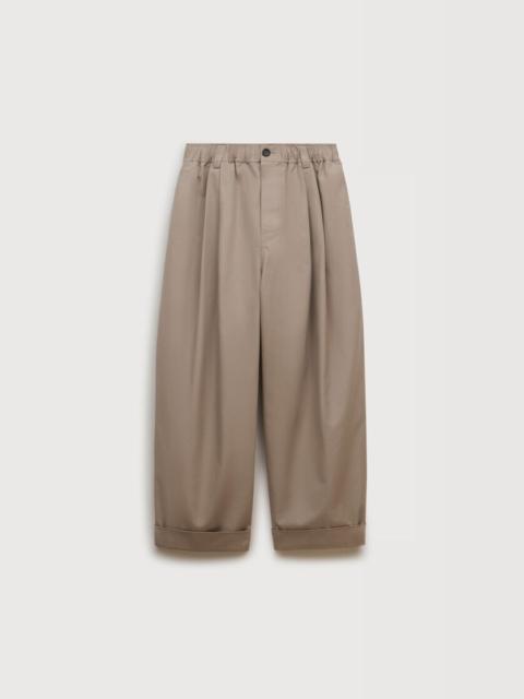Marni GREY CANVAS TROUSERS WITH PLEATS