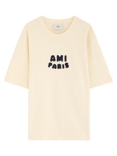 Ami Paris Logo-appliqué Cotton T-shirt