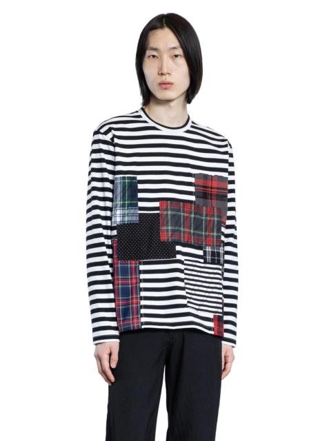 Junya Watanabe MAN Jersey-Patchwork-Long-Sleeve-T-Shirt