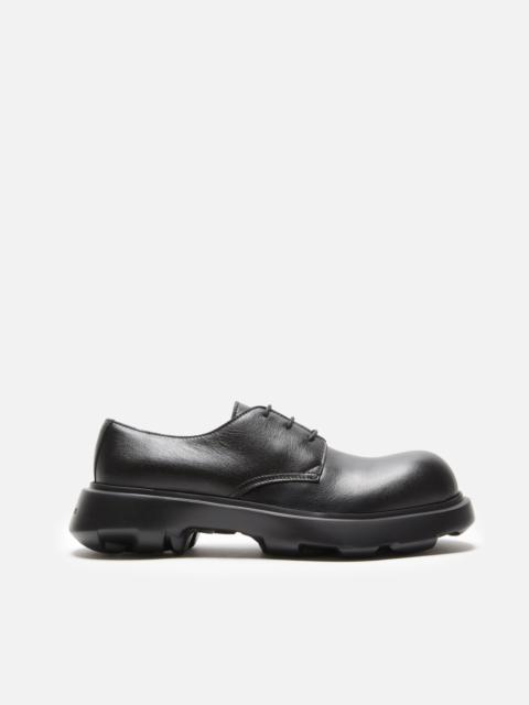 Acne Studios Leather lace-up shoes - Black/black