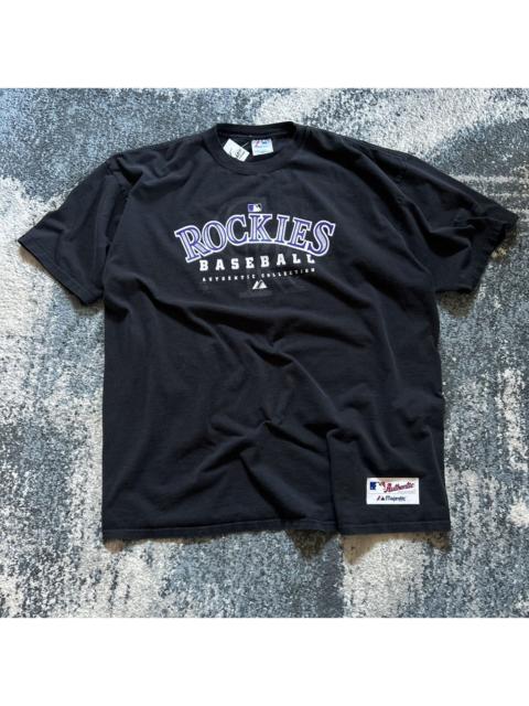 Other Designers Majestic - 2005 HEAVYWEiGHT 2XL COLORADO ROCKiES TEE MLB AUTHENTiC TAG
