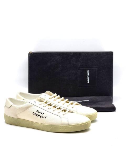 SAINT LAURENT Saint Laurent Andy Court Classic SL/06 Sneakers White EU 45.5 US 12.5 New $785