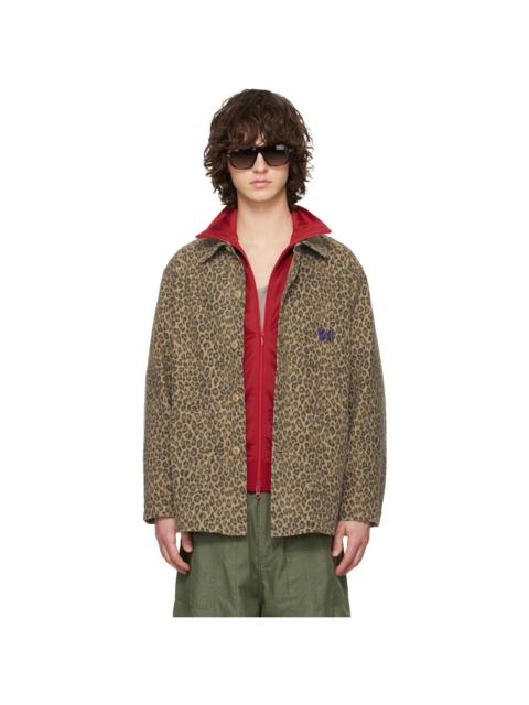 NEEDLES Beige Leopard Coverall Jacket
