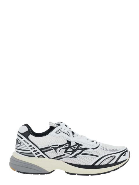 AMIRI Amiri Men 'M-Tech' White Sneakers With Side Logo Patch In Leather And Fabric And Leather For Men