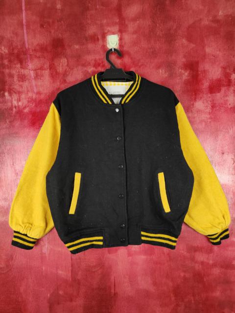 Other Designers Varsity - Words Worth Black/Yellow plain Sweater varsity #4300