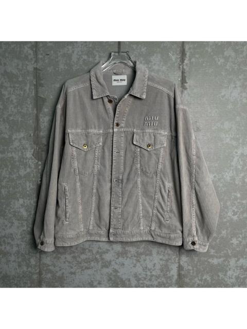 Miu Miu Miu Miu Gray Corduroy Jacket